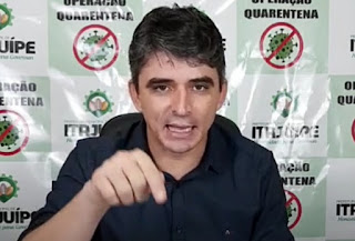 ITAJUÍPE: PREFEITO MARCONE DECRETA USO OBRIGATÓRIO DE MÁSCARA.
